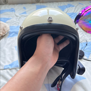 레트로 소두핏 헬멧 티티앤코 500tx L사이즈+블루투스