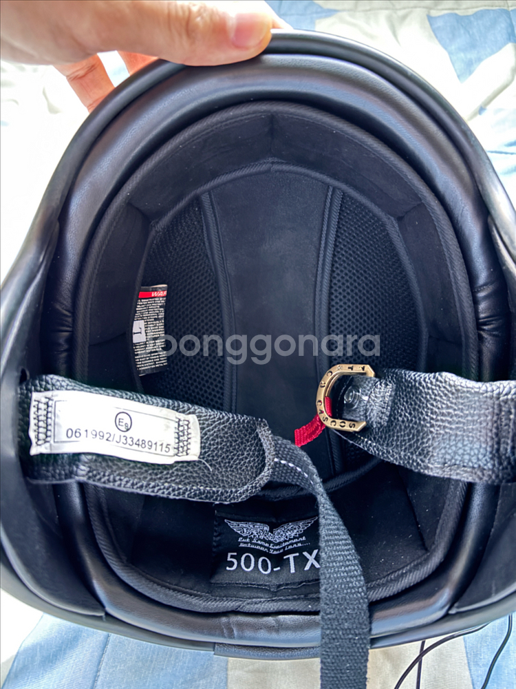 레트로 소두핏 헬멧 티티앤코 500tx L사이즈+블루투스--4