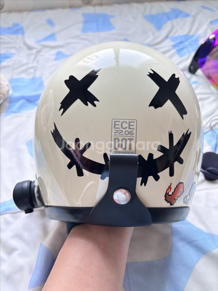 레트로 소두핏 헬멧 티티앤코 500tx L사이즈+블루투스--3