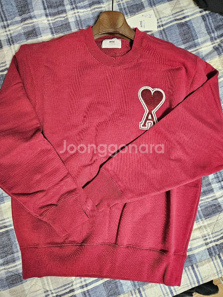 아미 하트 로고 맨투맨 xl--0