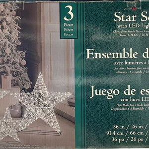 LED 조명 별 장식 세트