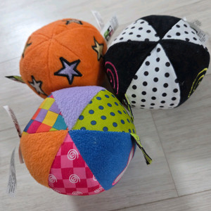 장난감 패브릭볼 촉감공 3개