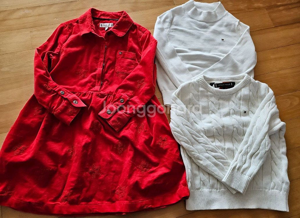 정품 타미원피스, 타미 니트 일괄 100사이즈--0