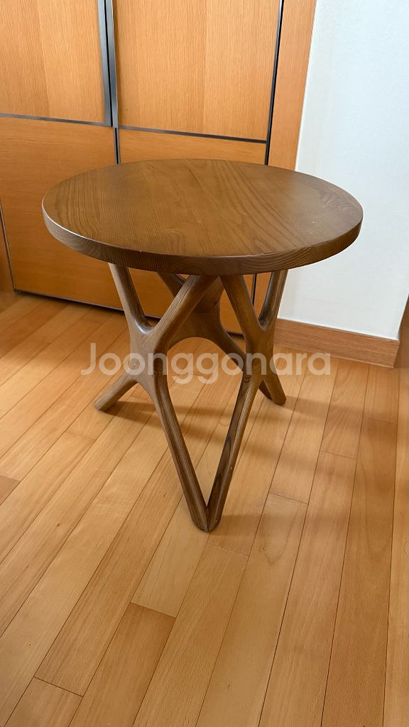 원목 까페 쇼파 침실 테이블 라운드 코너 티테이블 디자--0