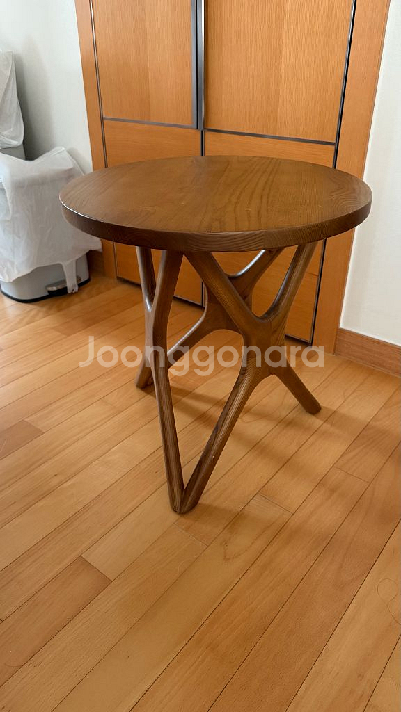 원목 까페 쇼파 침실 테이블 라운드 코너 티테이블 디자--2