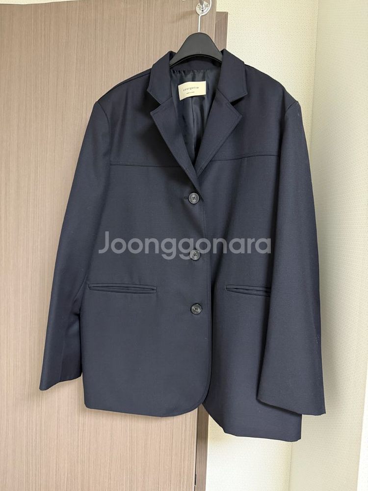 코젯 울 자켓 네이비--0