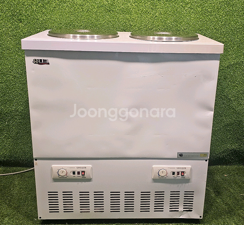 유니크 2말 2구 육수 냉장고 팝니다--0