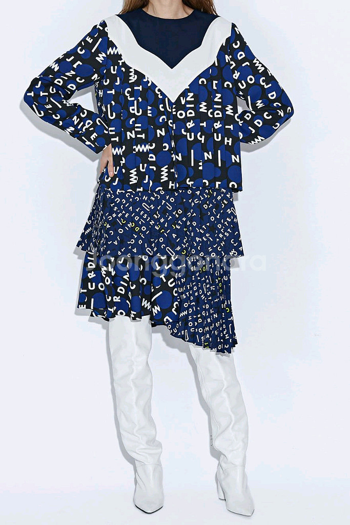 럭키슈에뜨- jdc 믹스 플리츠 원피스 (36)--4