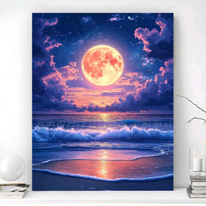 새벽에 뜬 달 보석십자수 주문제작해드려요