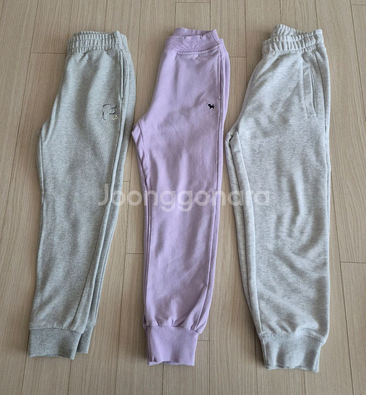 블루독2종,휠라1종 트레이닝 팬츠 130사이즈(택포가)--0