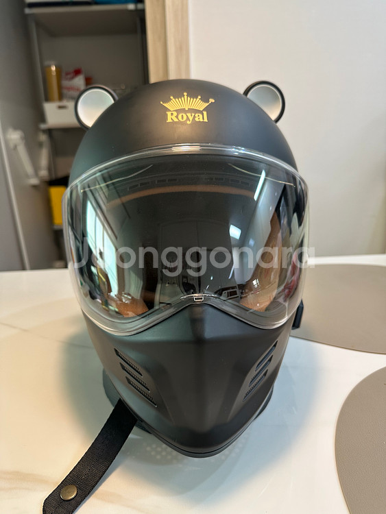 로얄앤크라운드 소두핏 레트로 클래식헬멧 .L사이즈 58~60 팝니다--2