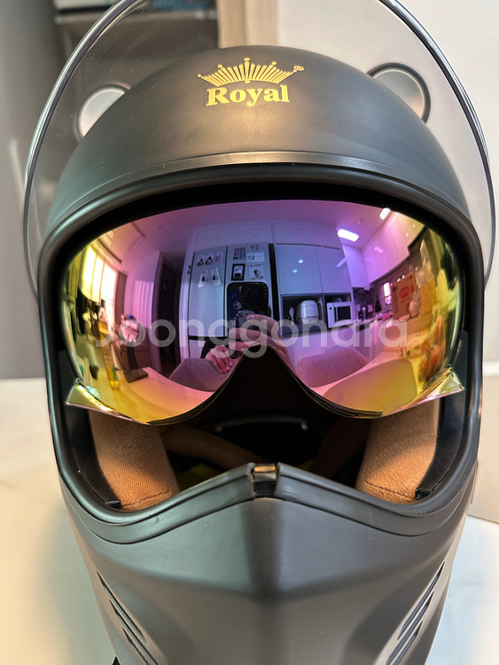 로얄앤크라운드 소두핏 레트로 클래식헬멧 .L사이즈 58~60 팝니다--1