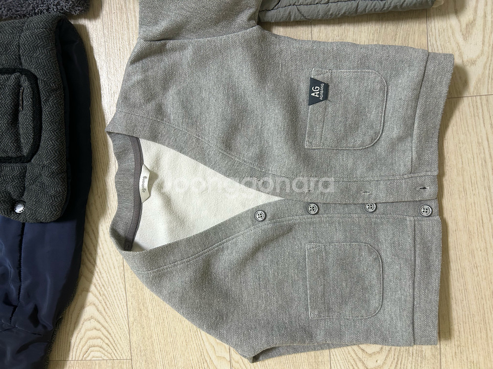 밍크뮤 등 조끼 뽀글이 가디건 경량패딩 외투 4벌 일괄--5