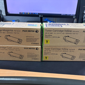 컬러 레이저프린터(cm315z, cp315dw) 정품토너 대용량 카트리지 세트(노랑2 파랑1 빨강1)