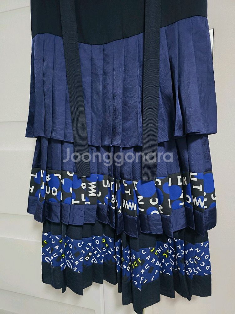 럭키슈에뜨- jdc 믹스 플리츠 롱 원피스 (36)--1