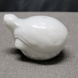 백자 무지 거북연적 도자기