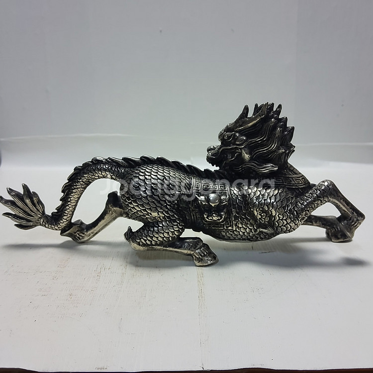 백동 사신수 비슈 길이27cm 무게942g--2