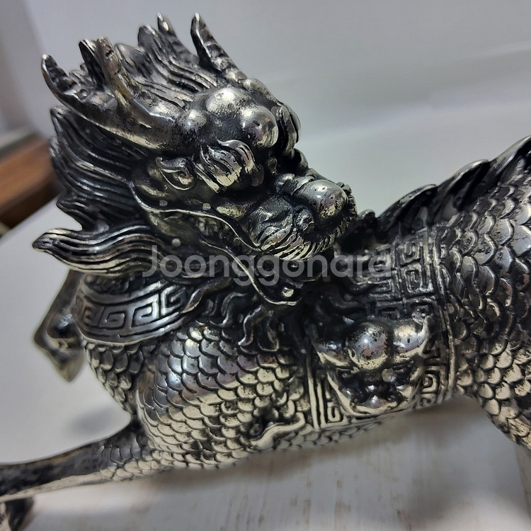 백동 사신수 비슈 길이27cm 무게942g--1