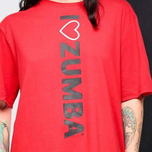 줌바 공용티 빨강 이미지
