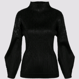 이세이미야케 플리츠플리즈 탑 스노우드롭 탑 블랙 3사이즈