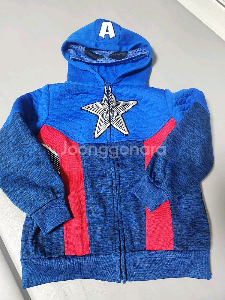 캡틴 아메리카 코스튬 후드집업--3