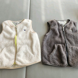 블루독 털조끼 120사이즈 2벌