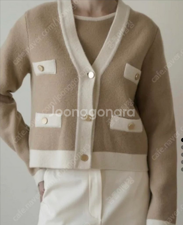 유메르 가브리엘 가디건+반팔니트 세트 팝니다--1