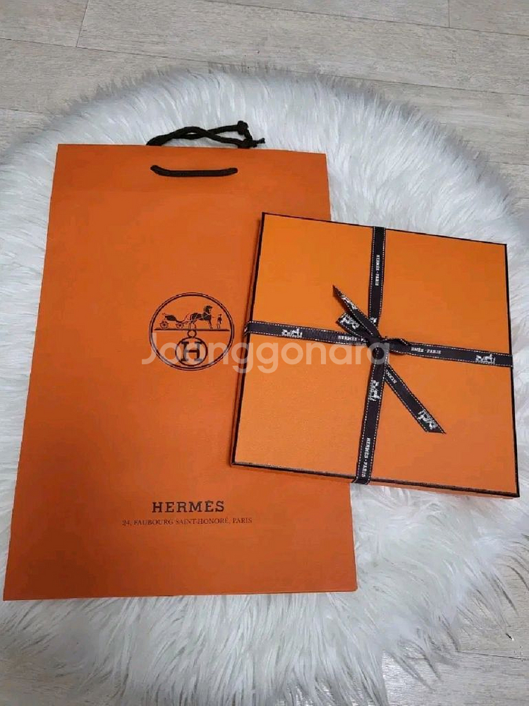 에르메스 까레 스카프 하네스 90 까레 크림/마린/골드--7