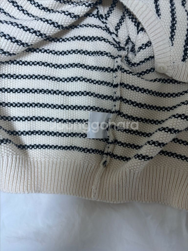 유레브 스트라이프 가디건 M--1