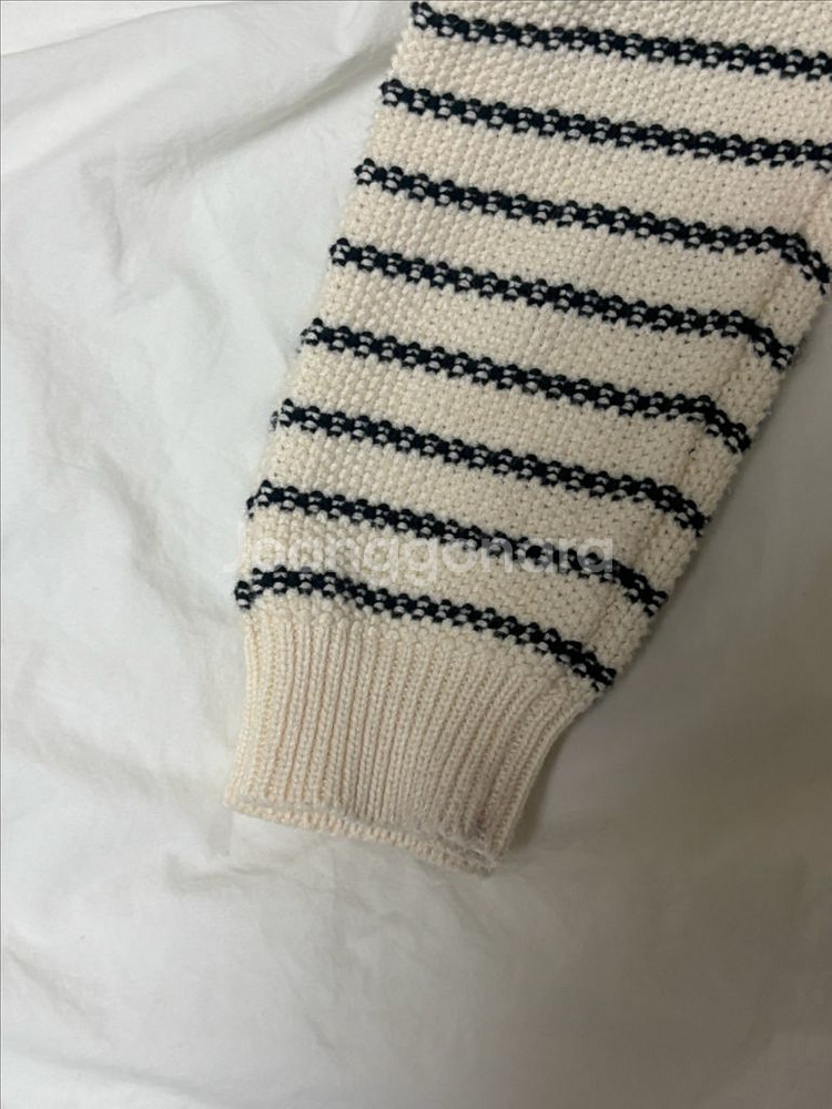 유레브 스트라이프 가디건 M--3