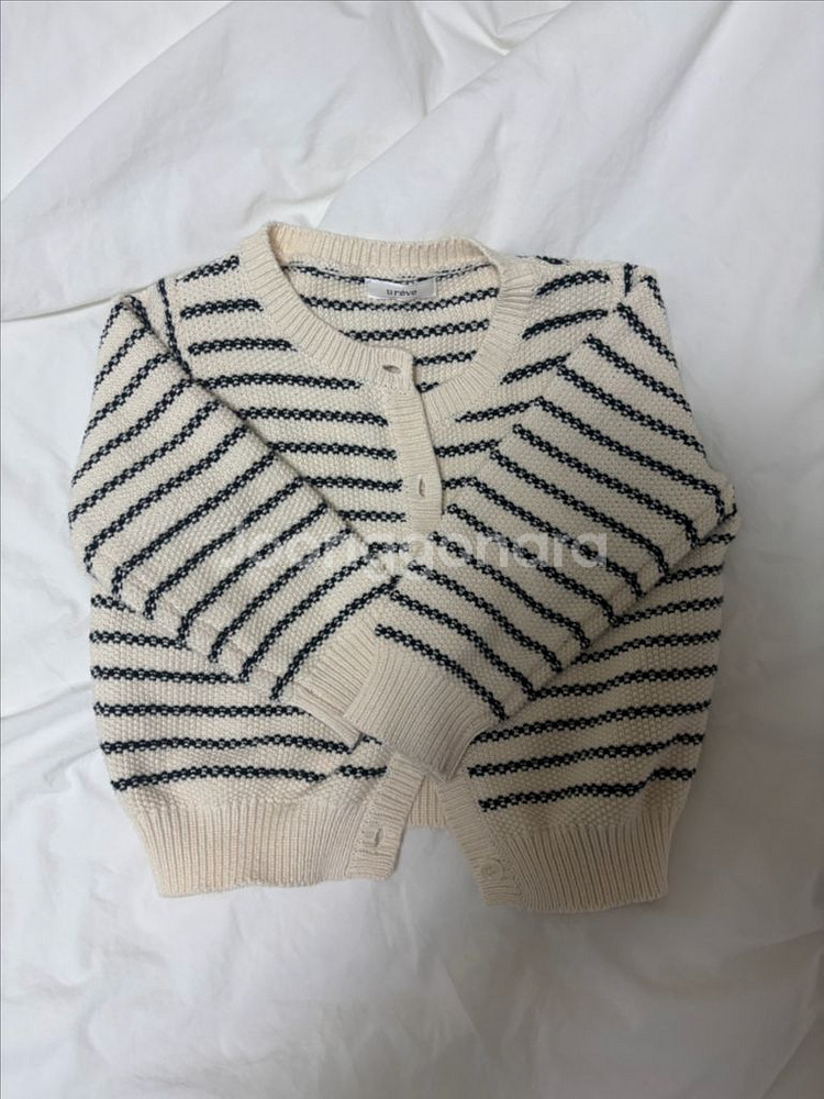 유레브 스트라이프 가디건 M--2