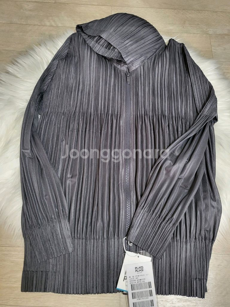 이세이미야케 플리츠플리즈 자켓 플러피 베이직 자켓 그레이 3사이즈--1