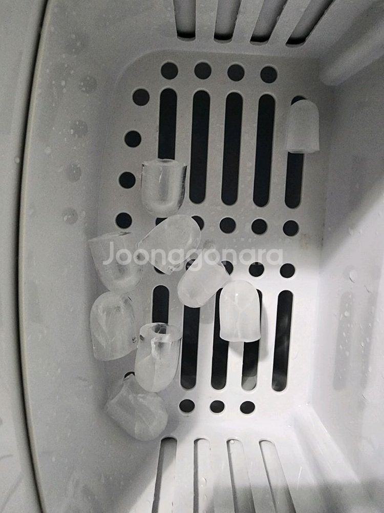 롯데 가정용 제빙기 얼음--4