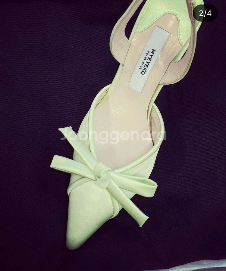 마이아이코 클래식 그레이스 슬링백 아이보리 37 (240) 판매합니다.새상품!--6