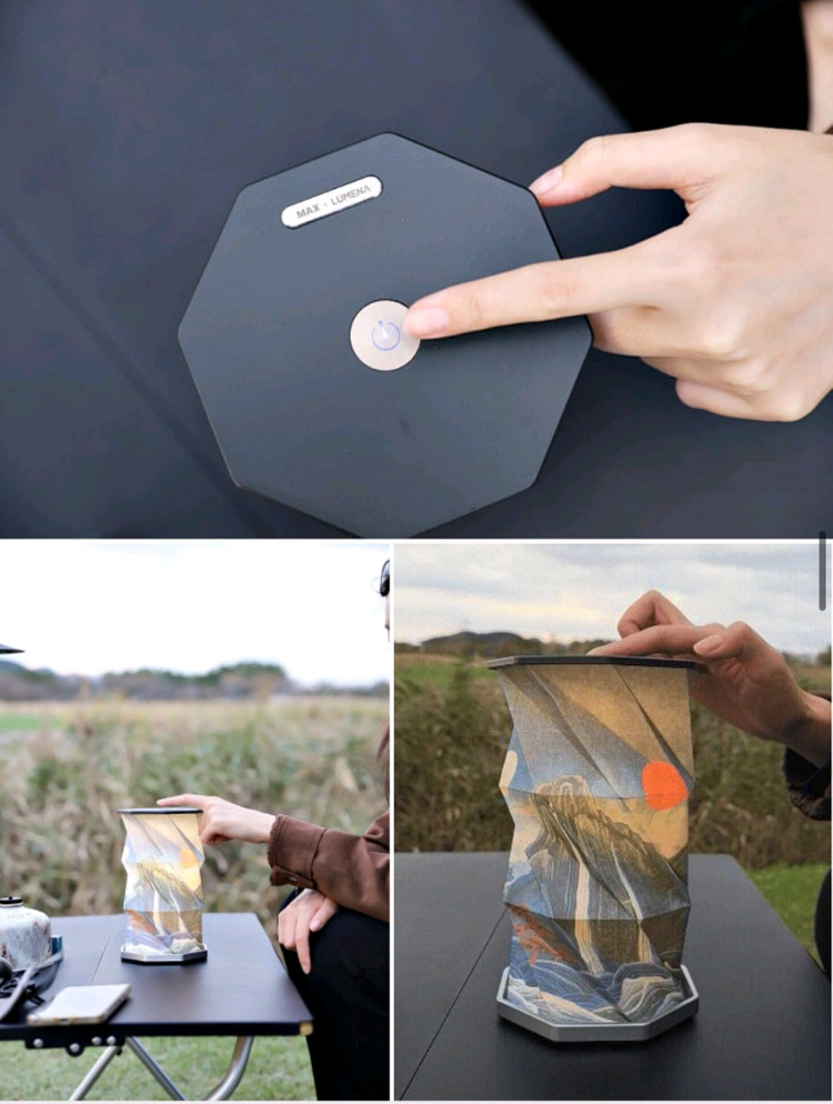 새상품) 맥스X루메나 한정판 랜턴 일월오봉도 팝니다(가스 빼고) 이미지