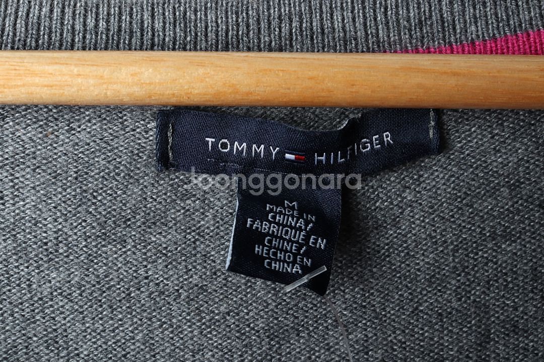W(M-L) 타미힐피거 니트 그레이 아가일--4
