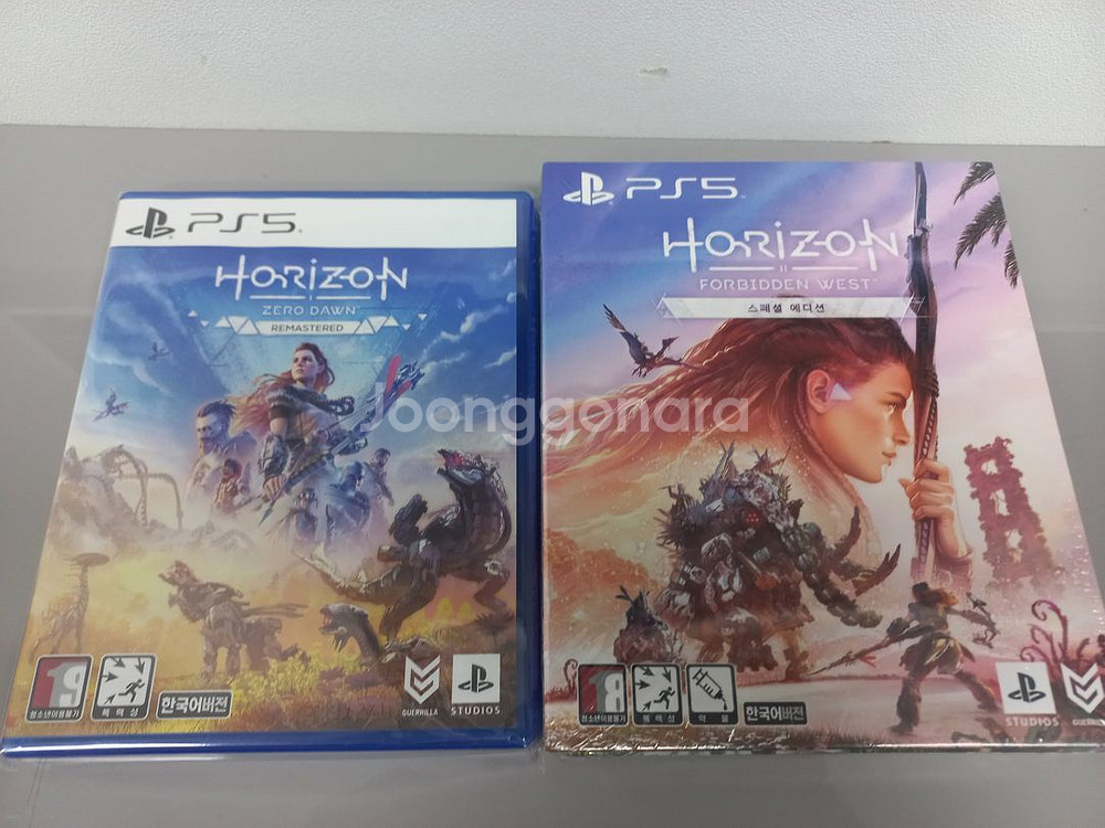 PS5 호라이즌 제로던 리마스터 + 포비든웨스트 스페셜(미개봉) 팜--0