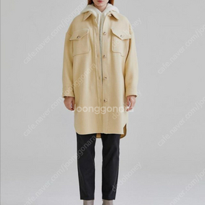 바네사브루노 아떼 캐시미어 블렌드 재킷형 코트-가격내림