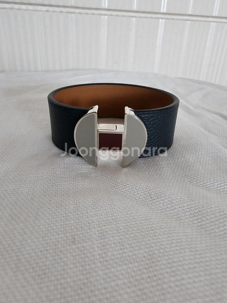 에르메스 정품 가죽팔찌--1