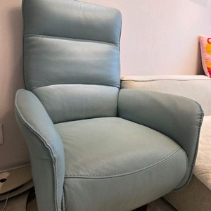 리바트 천연황소가죽 전동 1인 리클라이너 소파 베케이션v5