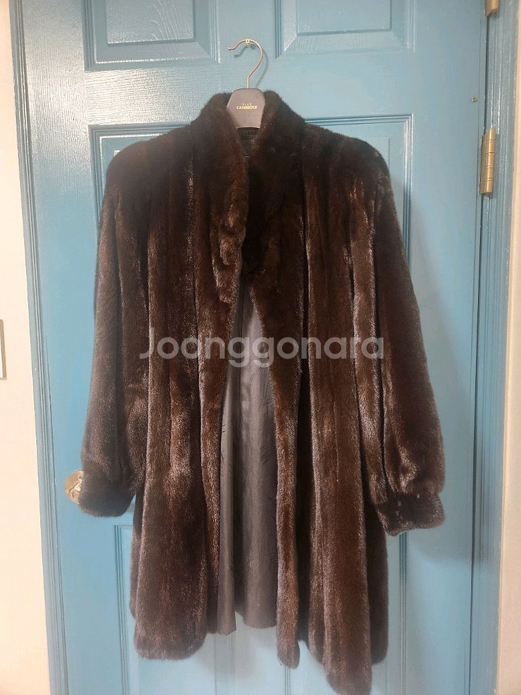 진도모피 여성용 밍크 코트 블랙그라마--0