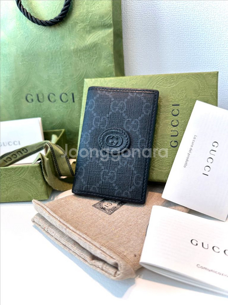 [24년백화점구매] 구찌 인터로킹 오거나이저 카드지갑--0