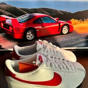 [245] 나이키 여성 코르테즈 레더 화이트 바시티 블루 바시티