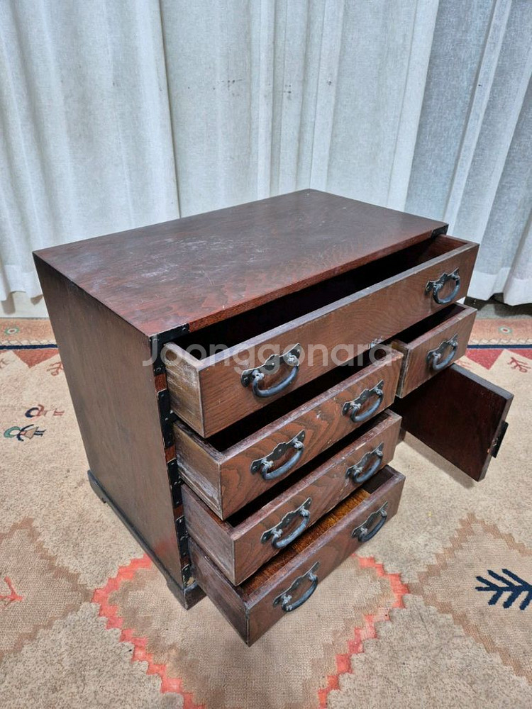 JAPAN 빈티지 서랍 수납장--5