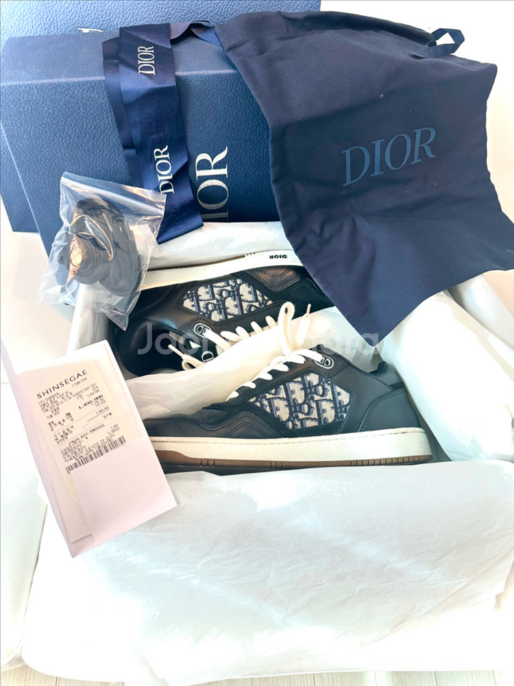 [풀구성/42] 디올 B27 오블리크 스니커즈 블랙--0