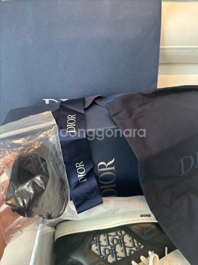 [풀구성/42] 디올 B27 오블리크 스니커즈 블랙--2