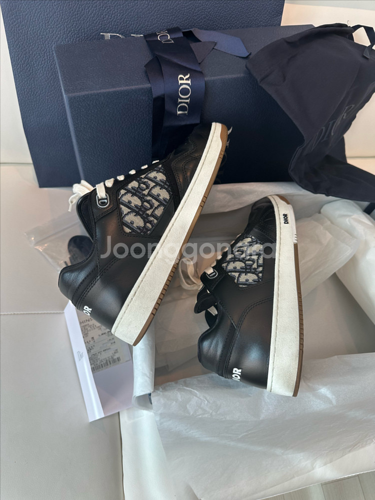 [풀구성/42] 디올 B27 오블리크 스니커즈 블랙--3