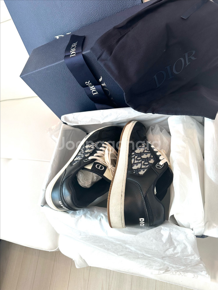 [풀구성/42] 디올 B27 오블리크 스니커즈 블랙--4