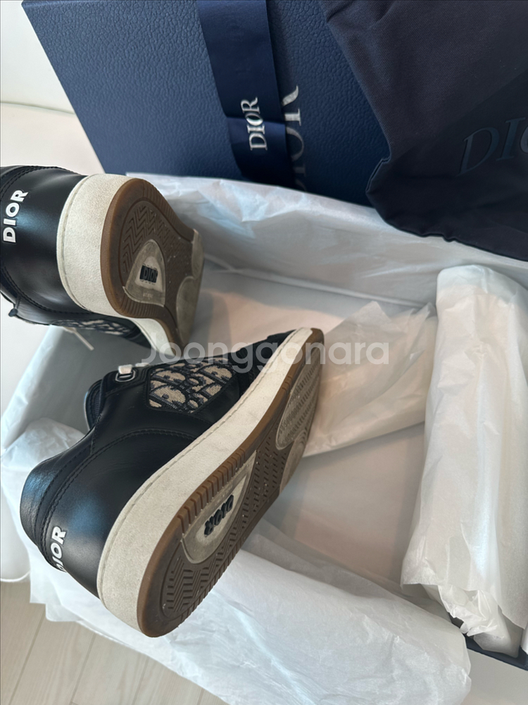 [풀구성/42] 디올 B27 오블리크 스니커즈 블랙--5