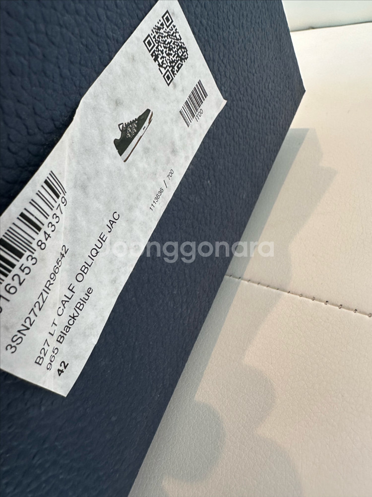 [풀구성/42] 디올 B27 오블리크 스니커즈 블랙--7